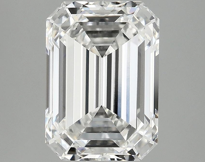 3.03 Carat Emerald Shaped Excellent Cut VVS2 IGI Certified Lab Grown Diamond