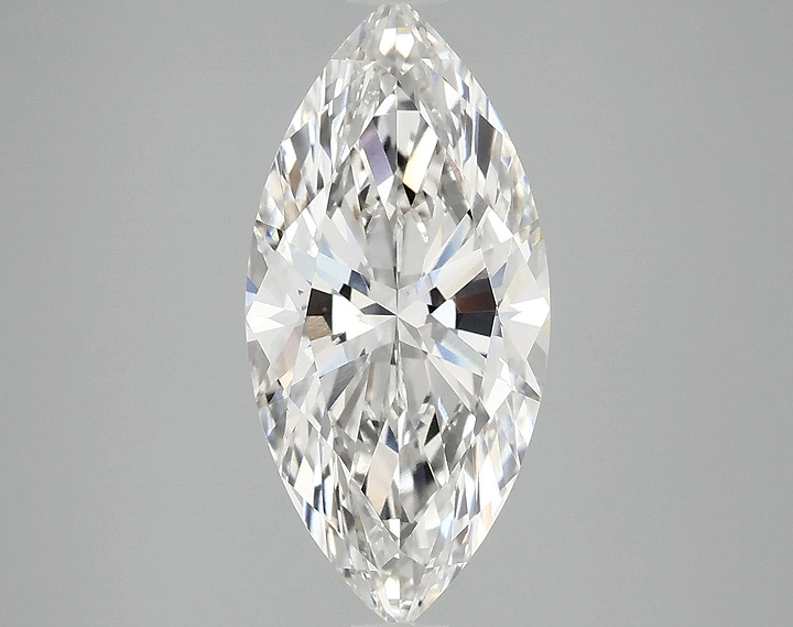 3.06 Carat Marquise Shaped Excellent Cut VVS2 IGI Certified Lab Grown Diamond
