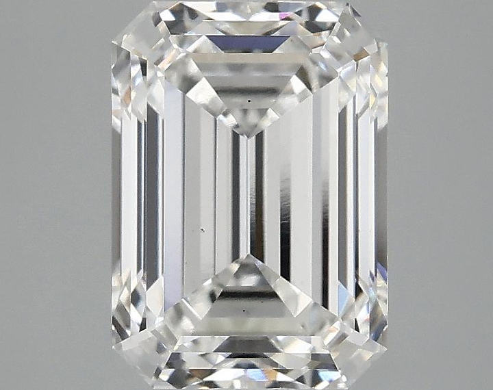 3.01 Carat Emerald Shaped Ideal Cut VS2 IGI Certified Lab Grown Diamond