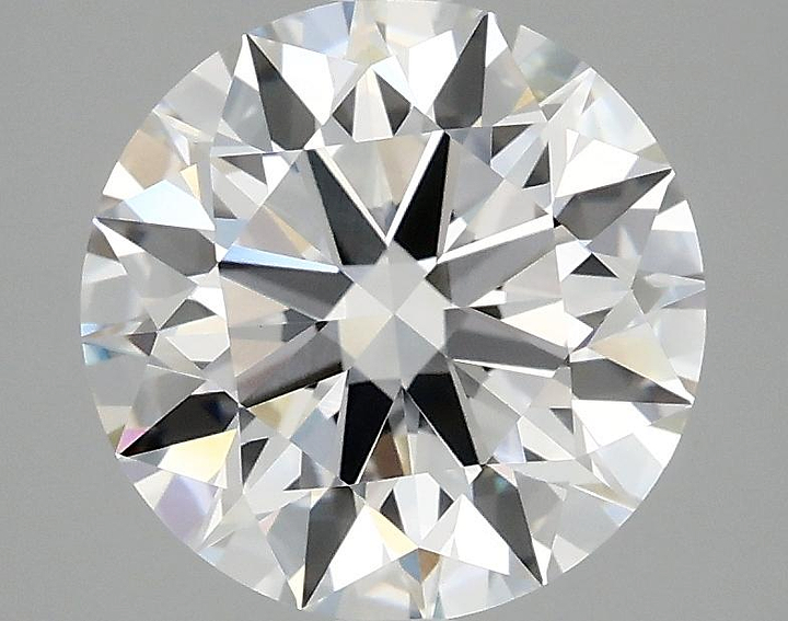 3.08 Carat Round Shaped Ideal Cut VVS2 IGI Certified Lab Grown Diamond