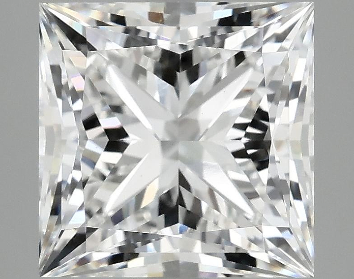 4.98 Carat Princess Shaped Ideal Cut VS1 IGI Certified Lab Grown Diamond