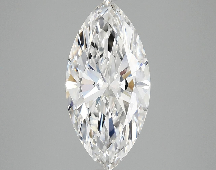 3.06 Carat Marquise Shaped Ideal Cut VVS2 IGI Certified Lab Grown Diamond