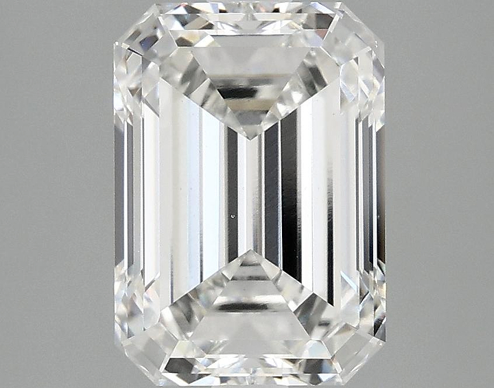 3.03 Carat Emerald Shaped Ideal Cut VVS2 IGI Certified Lab Grown Diamond