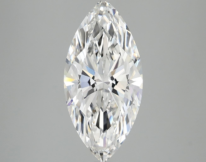 3.05 Carat Marquise Shaped Excellent Cut VVS2 IGI Certified Lab Grown Diamond