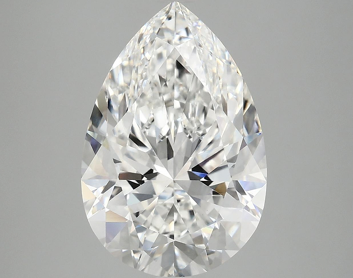 5.06 Carat Pear Shaped Excellent Cut VVS2 IGI Certified Lab Grown Diamond