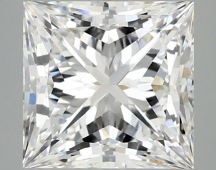 4.8 Carat Princess Shaped Ideal Cut VVS2 IGI Certified Lab Grown Diamond