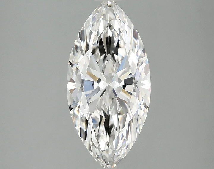 2.07 Carat Marquise Shaped Excellent Cut VVS2 IGI Certified Lab Grown Diamond