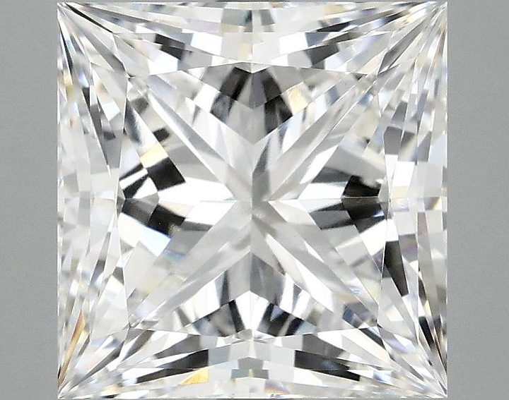 4.95 Carat Princess Shaped Ideal Cut VVS2 IGI Certified Lab Grown Diamond