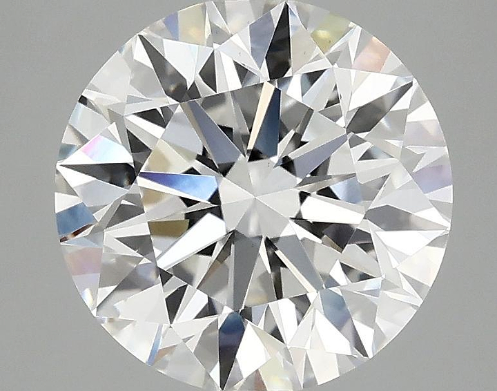 3.08 Carat Round Shaped Excellent Cut VS1 IGI Certified Lab Grown Diamond