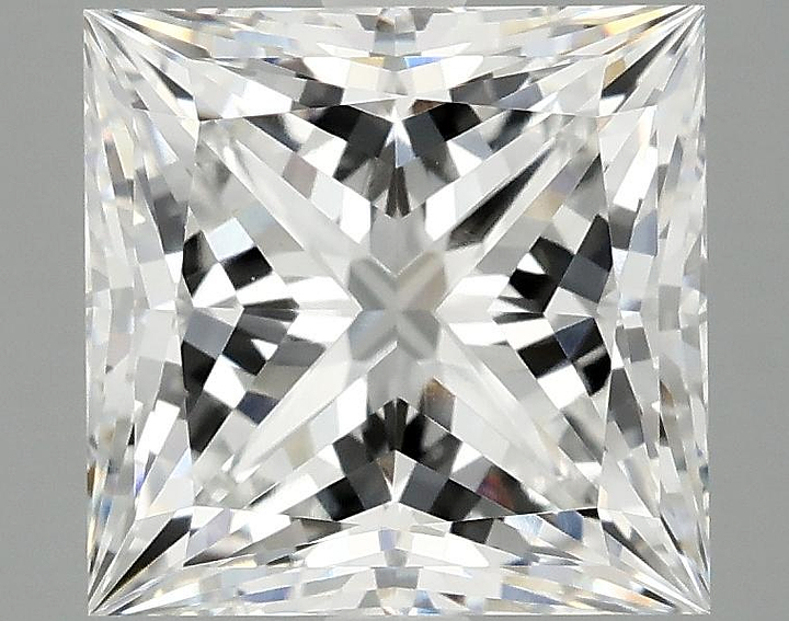 4.16 Carat Princess Shaped Ideal Cut VVS2 IGI Certified Lab Grown Diamond
