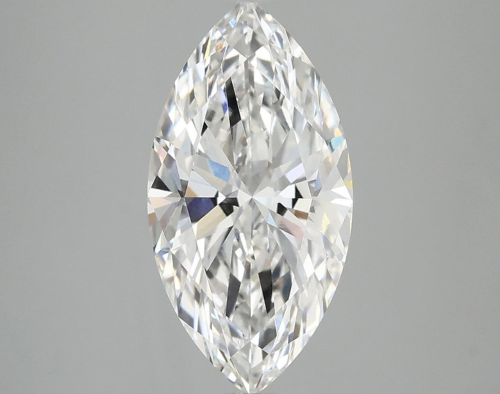 3.04 Carat Marquise Shaped Ideal Cut VVS2 IGI Certified Lab Grown Diamond
