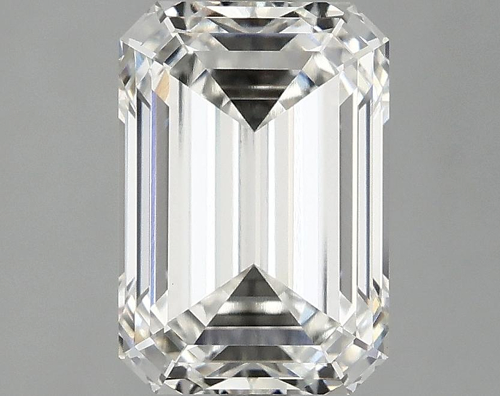 3.02 Carat Emerald Shaped Ideal Cut VVS2 IGI Certified Lab Grown Diamond