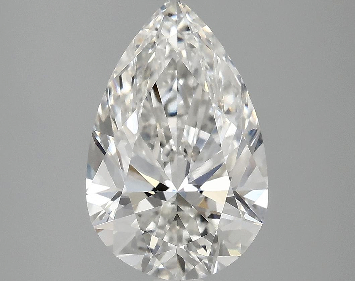 3.02 Carat Pear Shaped Ideal Cut VVS2 IGI Certified Lab Grown Diamond