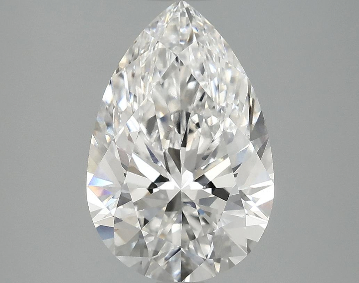 3.03 Carat Pear Shaped Excellent Cut VVS2 IGI Certified Lab Grown Diamond