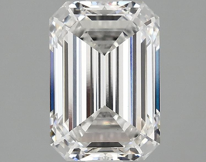 2.09 Carat Emerald Shaped Ideal Cut VVS2 IGI Certified Lab Grown Diamond