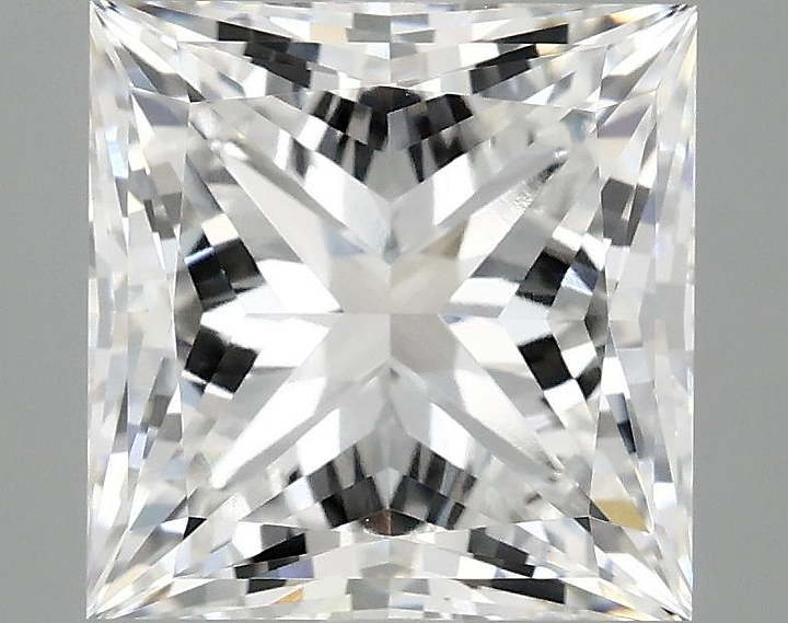 4.75 Carat Princess Shaped Ideal Cut VVS2 IGI Certified Lab Grown Diamond