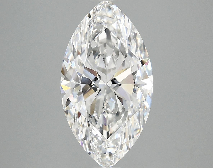3.1 Carat Marquise Shaped Excellent Cut VVS2 IGI Certified Lab Grown Diamond