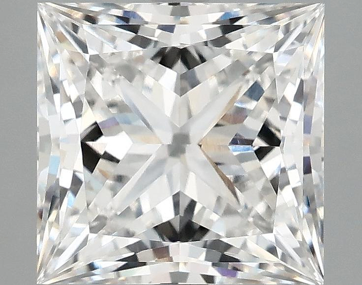 4.04 Carat Princess Shaped Ideal Cut VS1 IGI Certified Lab Grown Diamond