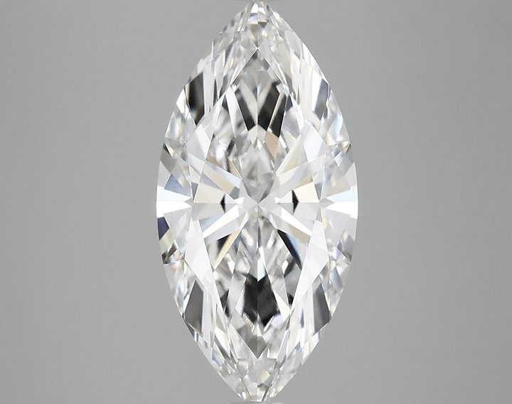 3.03 Carat Marquise Shaped Excellent Cut VVS2 IGI Certified Lab Grown Diamond