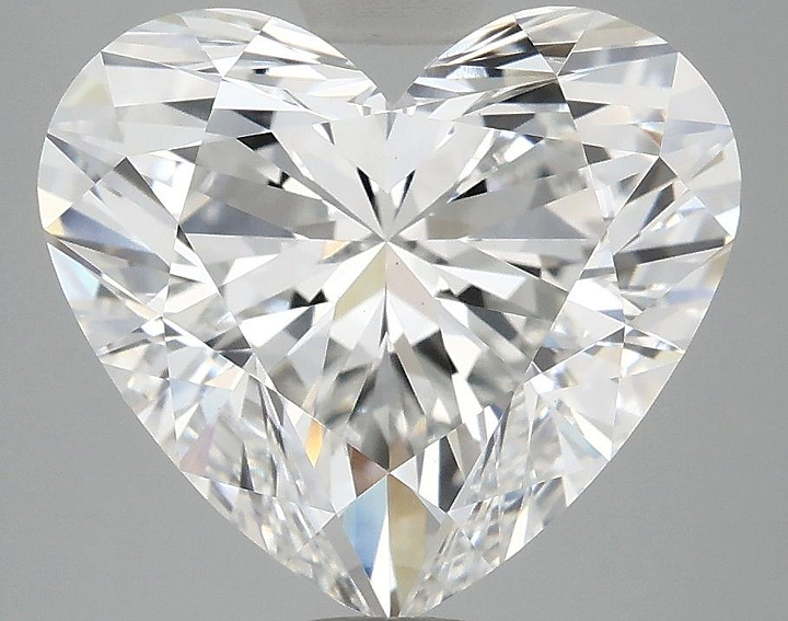 5.09 Carat Heart Shaped Ideal Cut VS1 IGI Certified Lab Grown Diamond