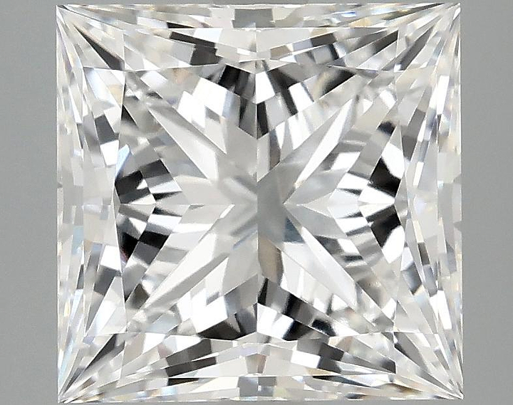 4.14 Carat Princess Shaped Ideal Cut VVS2 IGI Certified Lab Grown Diamond