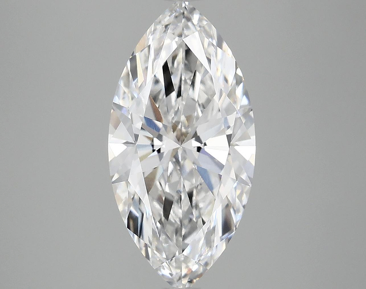 3.03 Carat Marquise Shaped Ideal Cut VVS2 IGI Certified Lab Grown Diamond