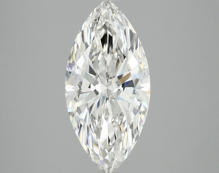 3.02 Carat Marquise Shaped Excellent Cut VVS2 IGI Certified Lab Grown Diamond