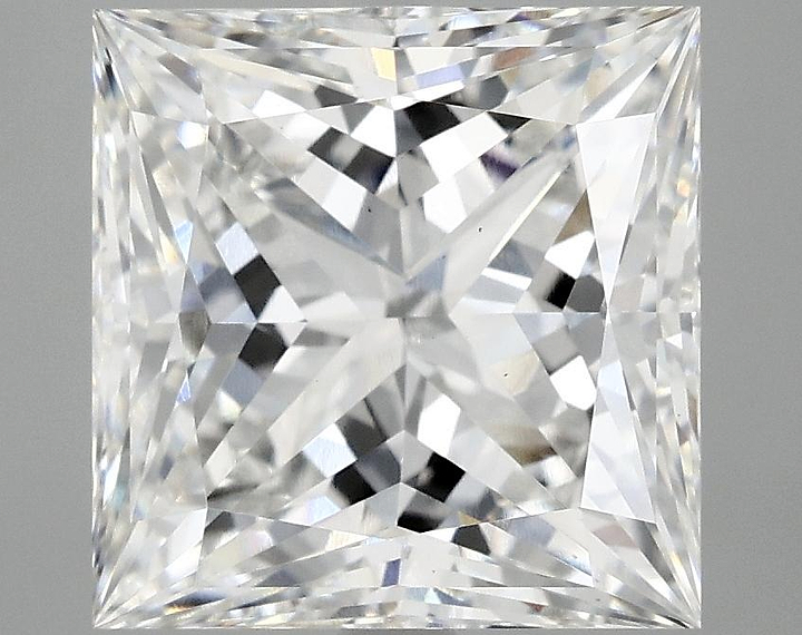 5.04 Carat Princess Shaped Ideal Cut VS1 IGI Certified Lab Grown Diamond