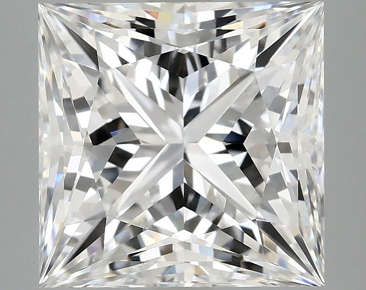4.85 Carat Princess Shaped Ideal Cut VVS2 IGI Certified Lab Grown Diamond