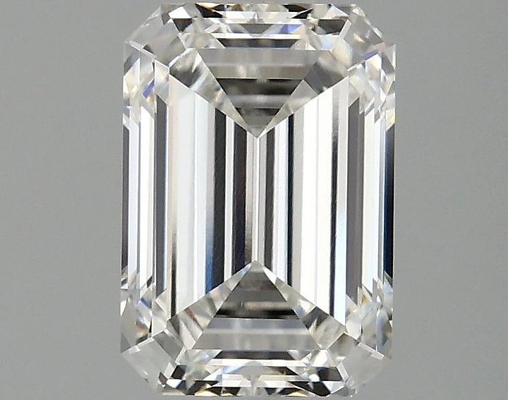 2.05 Carat Emerald Shaped Ideal Cut VVS2 IGI Certified Lab Grown Diamond