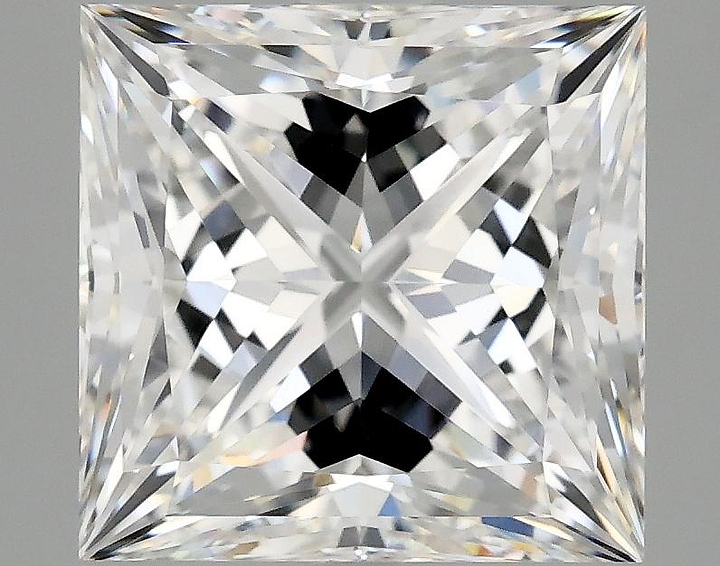 4.13 Carat Princess Shaped Ideal Cut VVS2 IGI Certified Lab Grown Diamond