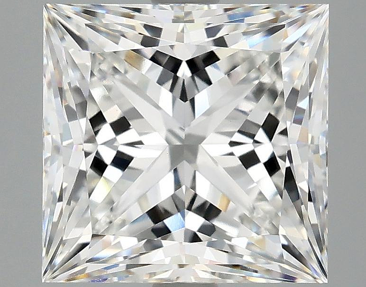 4.13 Carat Princess Shaped Ideal Cut VVS2 IGI Certified Lab Grown Diamond