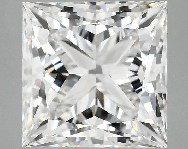 4.19 Carat Princess Shaped Ideal Cut VVS2 IGI Certified Lab Grown Diamond