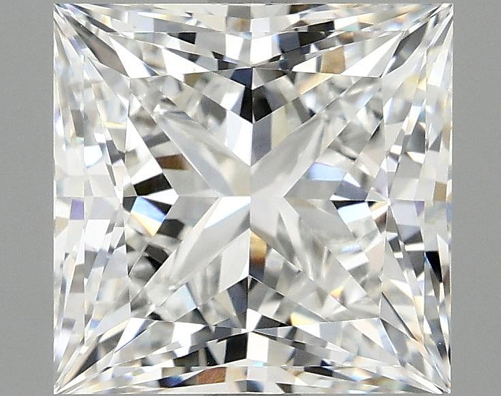 4.03 Carat Princess Shaped Ideal Cut VVS2 IGI Certified Lab Grown Diamond