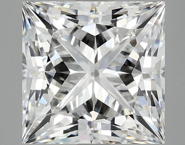 4.83 Carat Princess Shaped Ideal Cut VVS2 IGI Certified Lab Grown Diamond