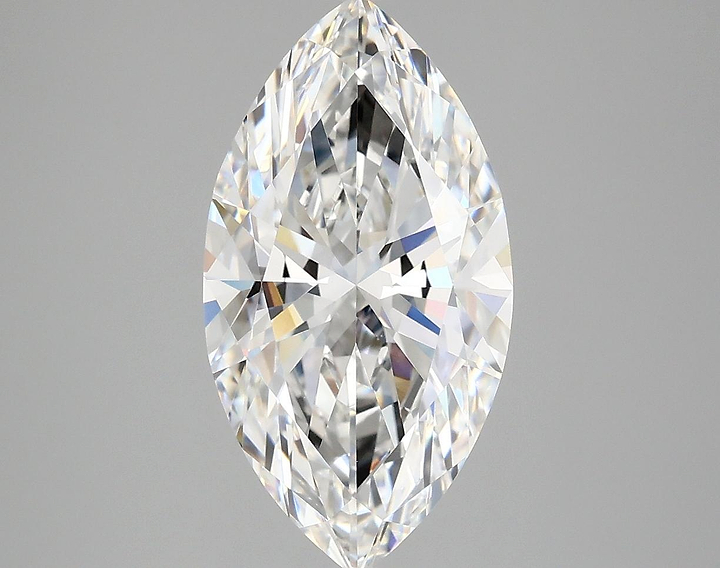 3.03 Carat Marquise Shaped Excellent Cut VVS2 IGI Certified Lab Grown Diamond