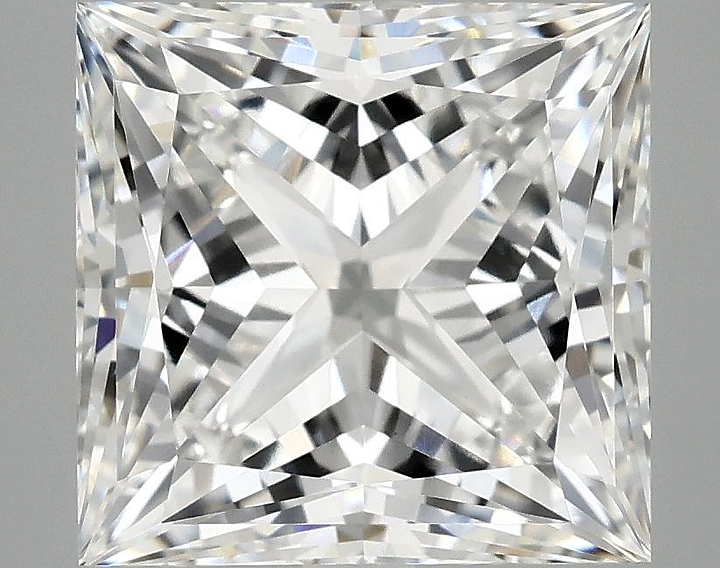 5.08 Carat Princess Shaped Ideal Cut VVS2 IGI Certified Lab Grown Diamond