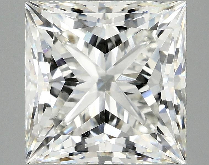 4.19 Carat Princess Shaped Ideal Cut VVS2 IGI Certified Lab Grown Diamond