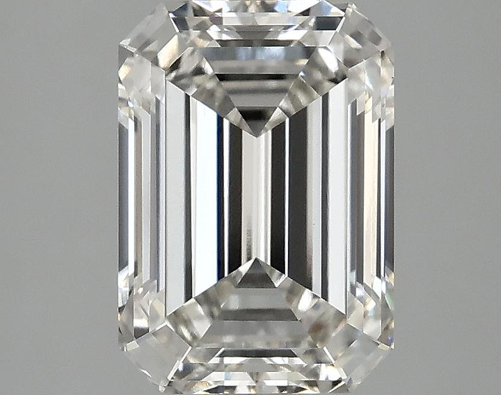 3.02 Carat Emerald Shaped Ideal Cut VVS2 IGI Certified Lab Grown Diamond