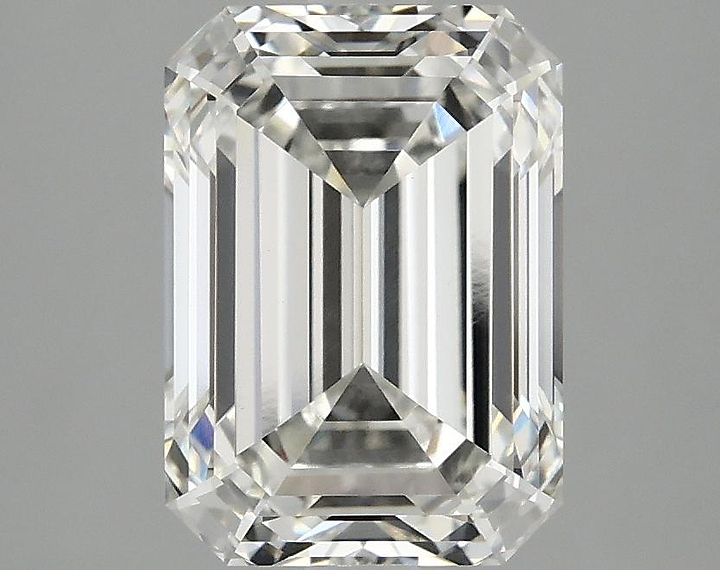 3.1 Carat Emerald Shaped Ideal Cut VVS2 IGI Certified Lab Grown Diamond