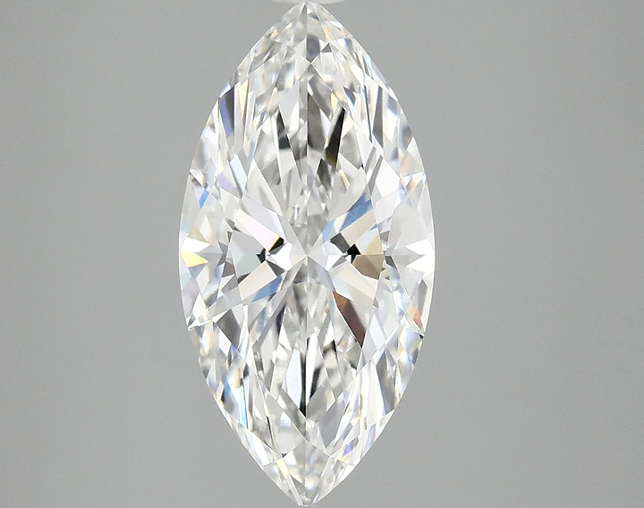 3.02 Carat Marquise Shaped Ideal Cut VVS2 IGI Certified Lab Grown Diamond