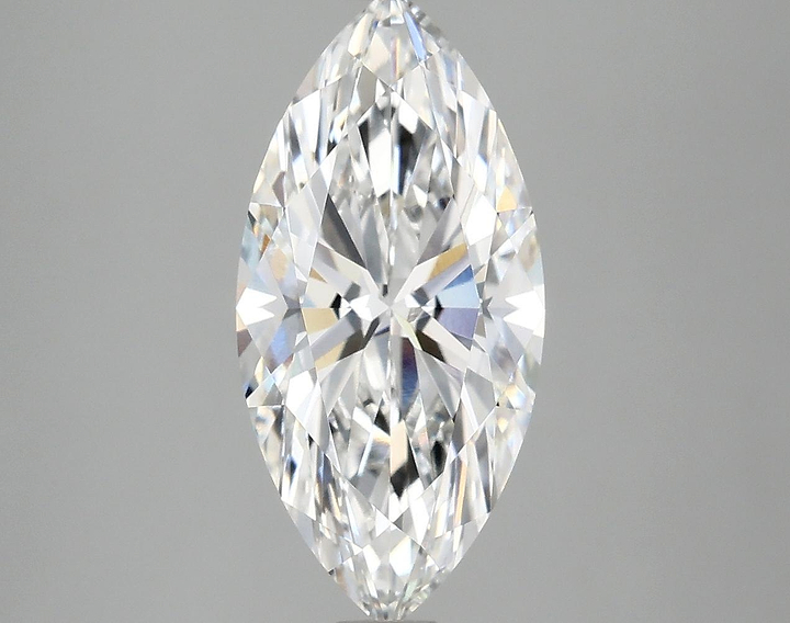 3.07 Carat Marquise Shaped Excellent Cut VVS2 IGI Certified Lab Grown Diamond