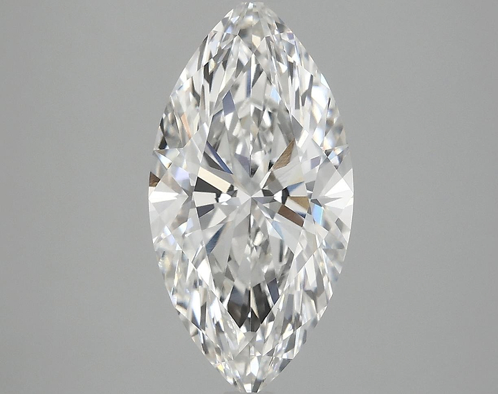 3.02 Carat Marquise Shaped Ideal Cut VVS2 IGI Certified Lab Grown Diamond