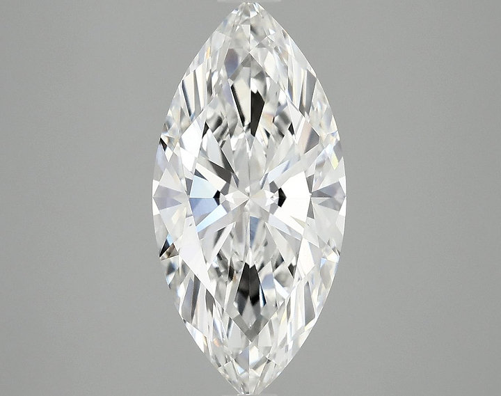 3.02 Carat Marquise Shaped Excellent Cut VVS2 IGI Certified Lab Grown Diamond