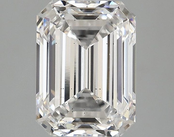 3.03 Carat Emerald Shaped Excellent Cut SI1 IGI Certified Lab Grown Diamond
