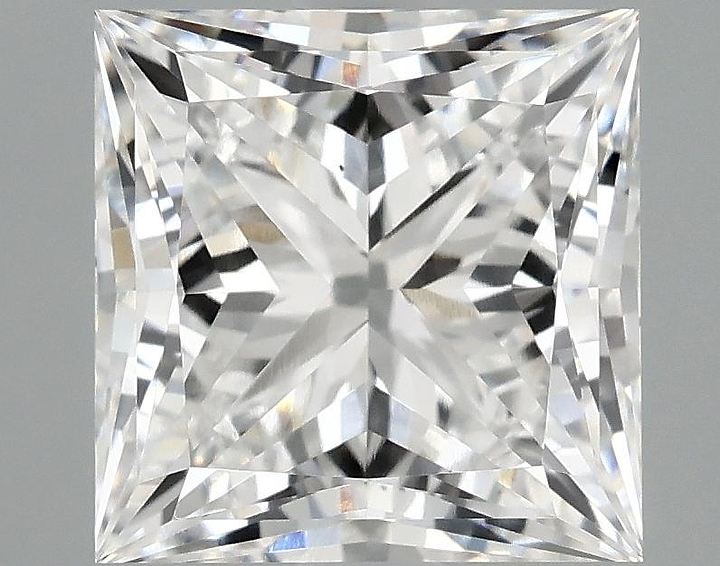 2.04 Carat Princess Shaped Ideal Cut VS2 IGI Certified Lab Grown Diamond
