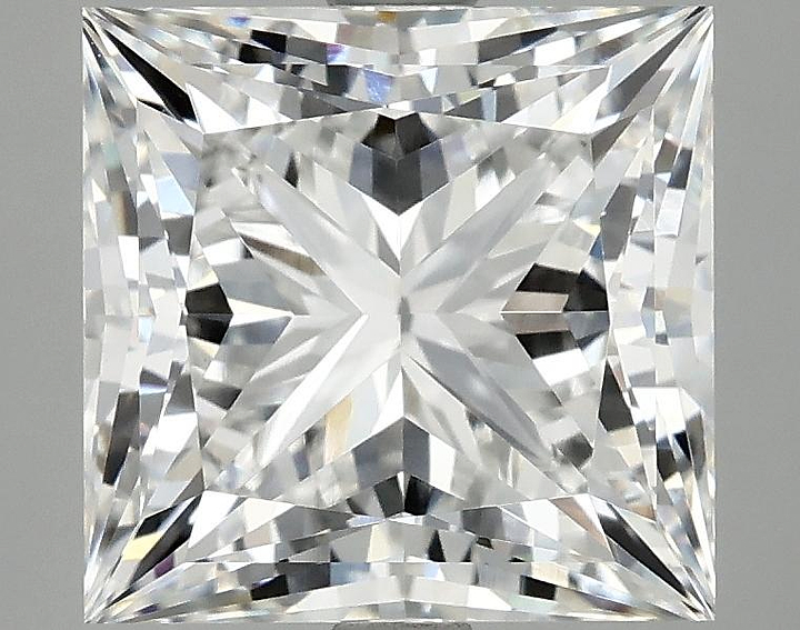4.29 Carat Princess Shaped Ideal Cut VVS2 IGI Certified Lab Grown Diamond