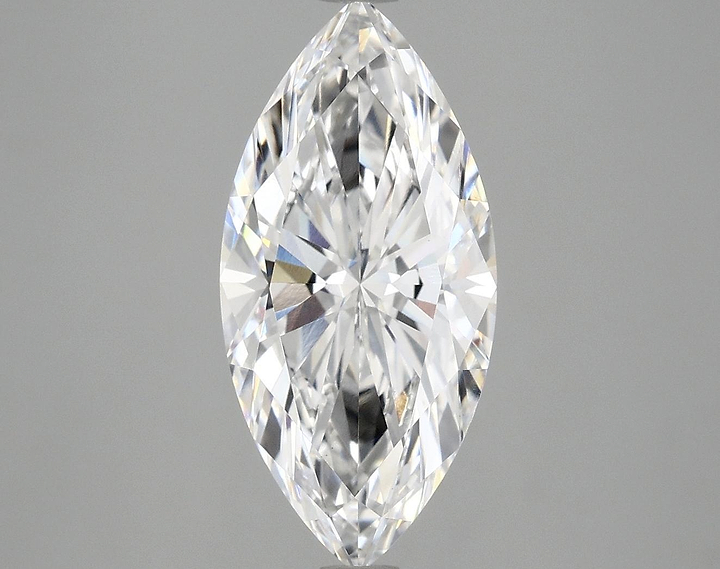 3.1 Carat Marquise Shaped Excellent Cut VVS2 IGI Certified Lab Grown Diamond