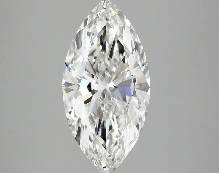 3.01 Carat Marquise Shaped Ideal Cut VVS2 IGI Certified Lab Grown Diamond