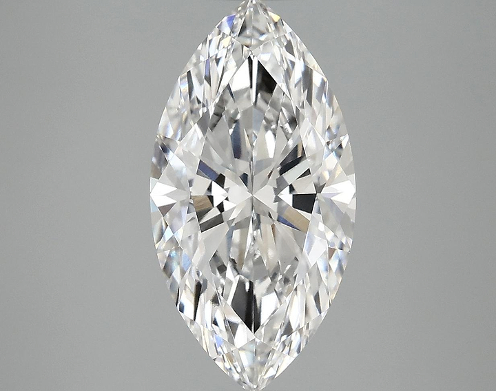 3.07 Carat Marquise Shaped Ideal Cut VVS2 IGI Certified Lab Grown Diamond